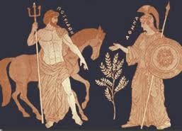 Atenea regala el olivo al pueblo de Atenas